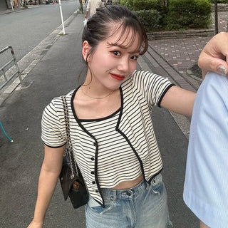Striped camisole set