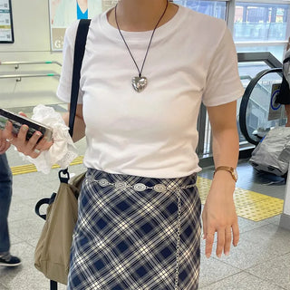 Cotton Basic Short-Sleeve T-Shirt