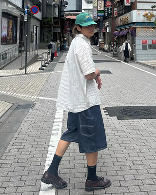 Non-Fade Carpenter Bermuda Denim