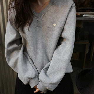 Premium brushed fleece slit sweatshirt