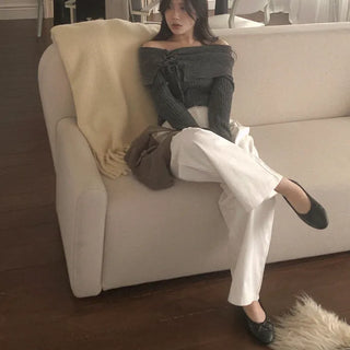 Wide cotton pants