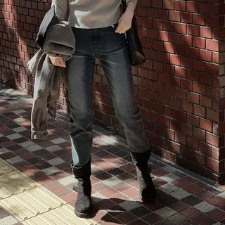 Dark Shading Denim Pants