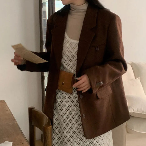 Brown wool jacket