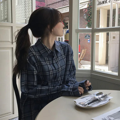 Slim check shirt