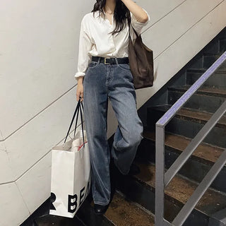 Corduroy Wash Wide Denim Pants