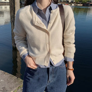 Cashmere Raglan Cardigan