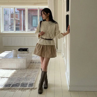 Punching loose knit