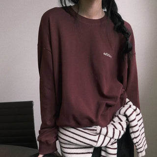 Stitch lettering sweatshirt