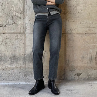 Dark Shading Denim Pants