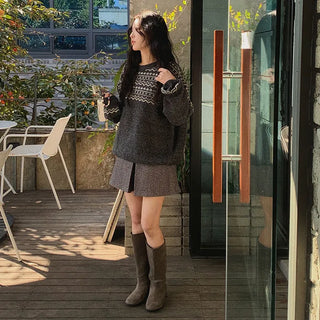 Winter mini skirt