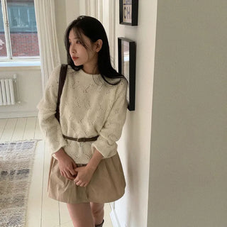Punching loose knit