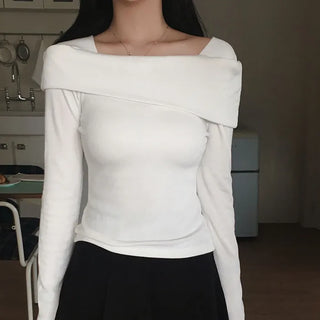 Slim Square Neck Sweatshirt