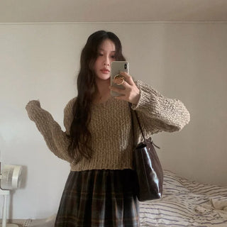 Boucle Cropped Knit