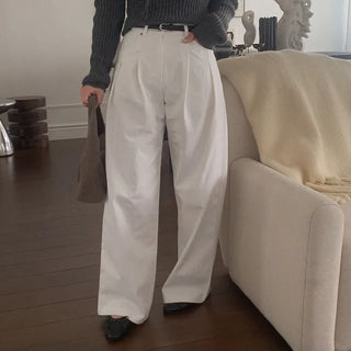 Wide cotton pants