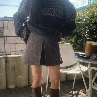 Winter mini skirt