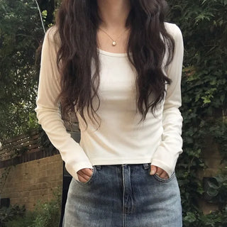 Span Basic Slit T-Shirt