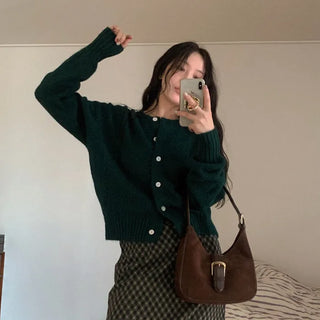 Hair wool cardigan