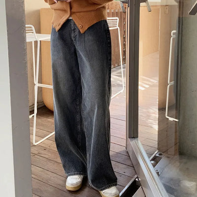 Corduroy Wash Wide Denim Pants