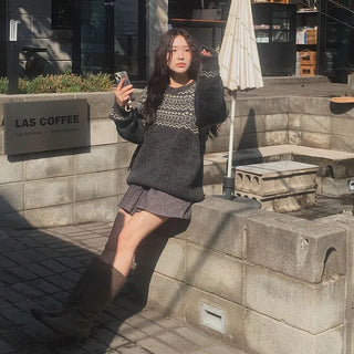 Winter mini skirt