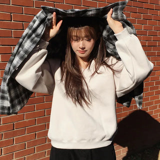 Premium brushed fleece slit sweatshirt