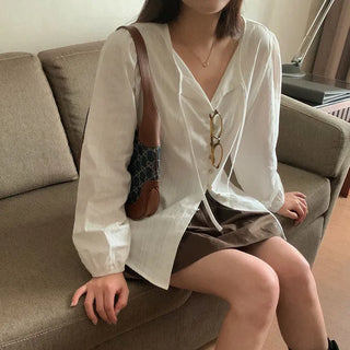 Daily button blouse