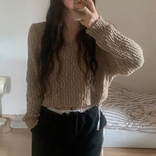 Boucle Cropped Knit