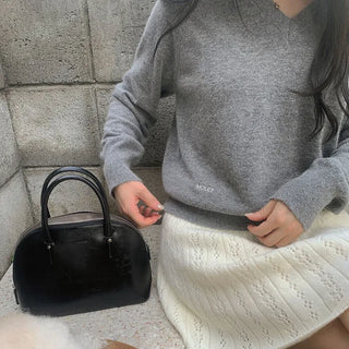 Fox V-neck knit
