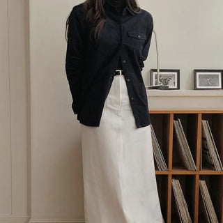 Corduroy pocket shirt