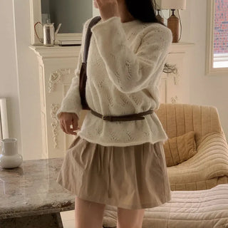Punching loose knit