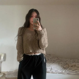 Boucle Cropped Knit