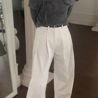 Wide cotton pants