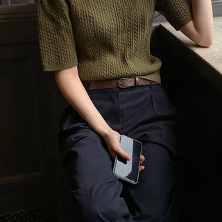 #LENTO.Antique buckle belt