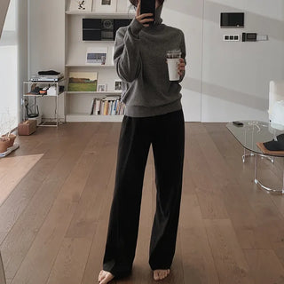 (basic/long) Wide Warmer Slacks - 4 sizes