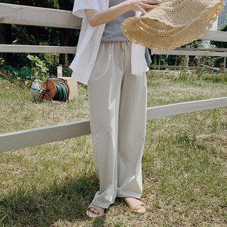 (basic/long) Cool wide pants - 4 colors