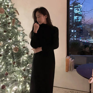 Black turtleneck dress - 2 sizes