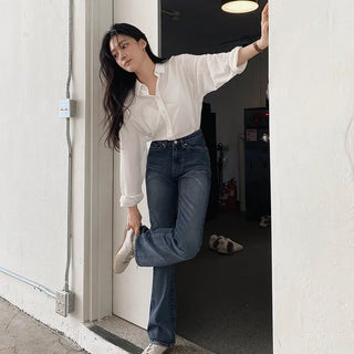 (basic/long) Bootcut denim pants / 4 colors