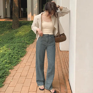 (basic/long) Vintage Summer Denim Pants - 4 sizes