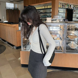 Button-point peach skirt - 3 sizes
