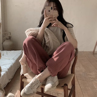 [Choose your length] 2-way fleece-lined sweatpants
