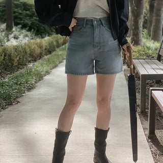 Fog Blue Denim Shorts - Size 4