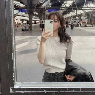 Slim wool cable knit