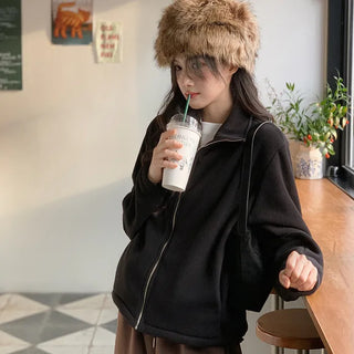 Loose-fit fleece hoodie - 3 colors