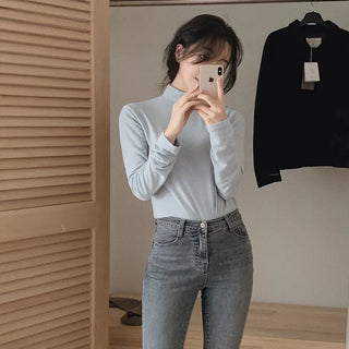 (Over 30,000 sold) Basic Turtleneck T-Shirt - 10 colors