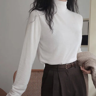 (Over 30,000 sold) Basic Turtleneck T-Shirt - 10 colors