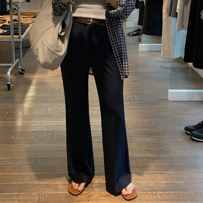 (basic/long) Semi-bootcut slacks - 4 sizes