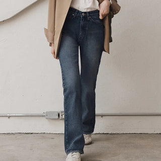 (basic/long) Bootcut denim pants / 4 colors