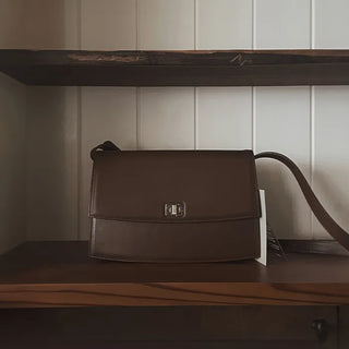 #LENTO. Classic leather bag-2color