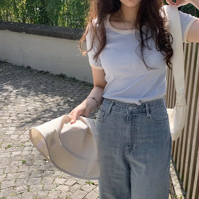Lined T-shirt - 5 colors