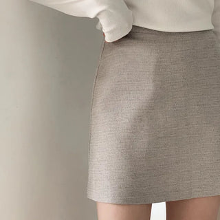 Auto Gray Mini Skirt (Set-up) - 4 sizes