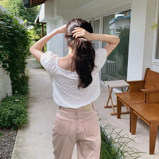Cotton Flower Blouse - 2 colors